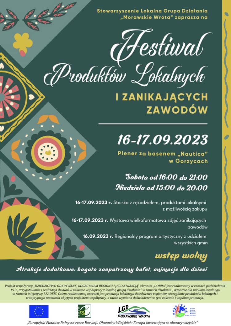 zPROSZENIE NA FESTIWAL PRODUKTOW LOKALNYCH